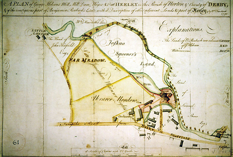 Map of Heeley Mill, 1770